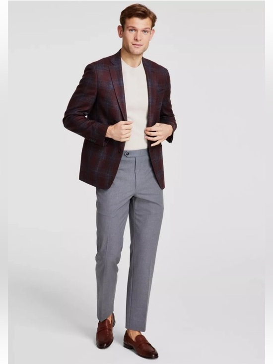 Michael Kors Other - Michael Kors Men's Classic Fit Plaid Sport Coat in Brick/Blue
